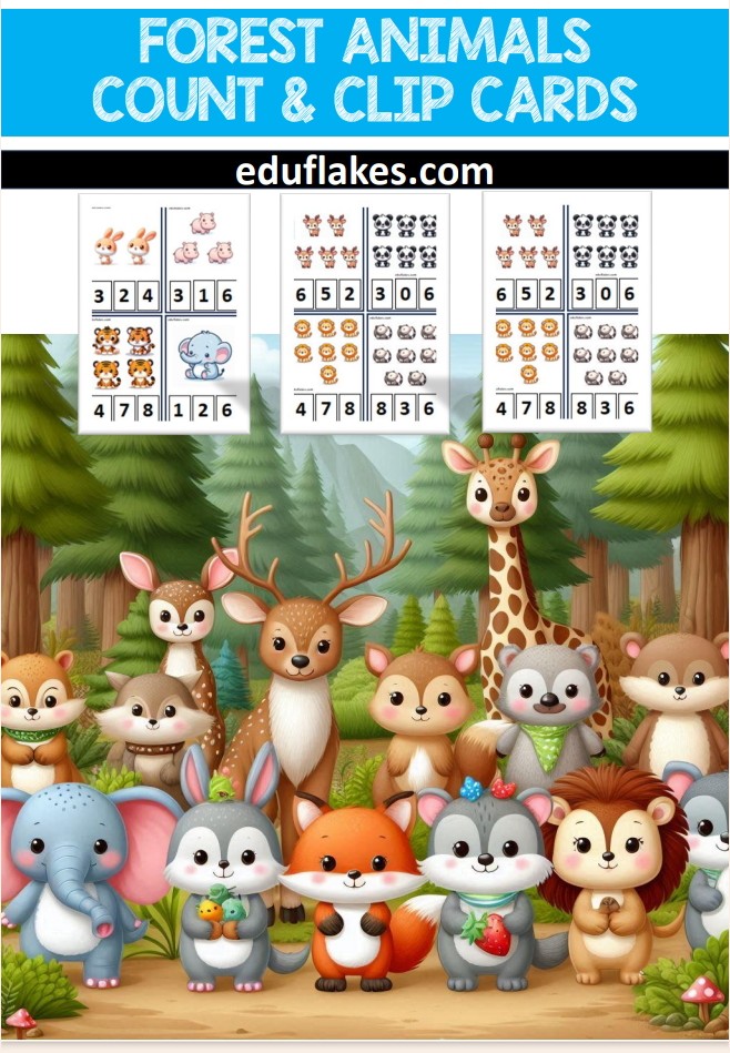 Animal Count and Clip Cards